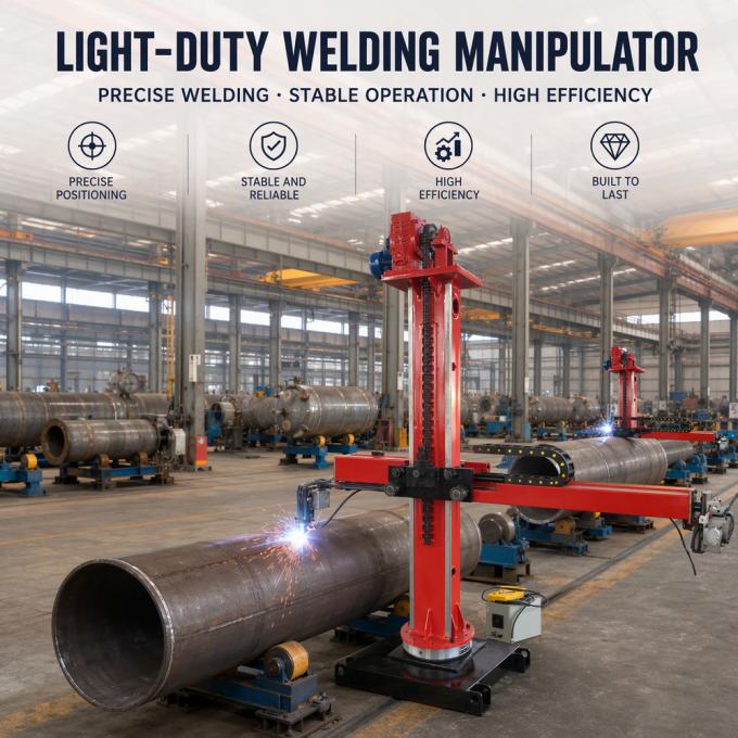 2000×2000mm full rotary column and boom automatic welding manipulator for industrial tank and pipe seam welding